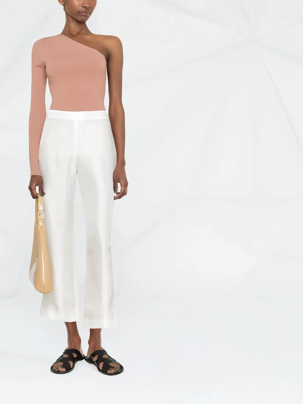 One Shoulder Ribbed Top