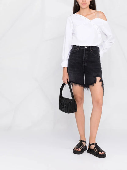 Stella High-Rise Denim Shorts