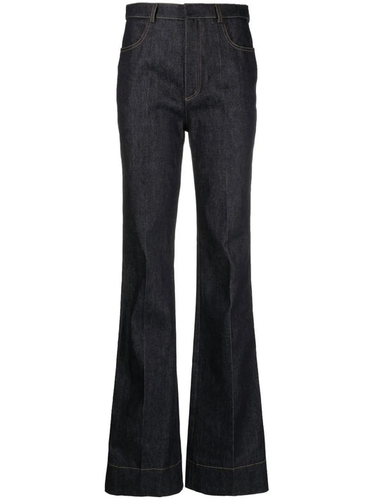 Flared High-Rise Jeans