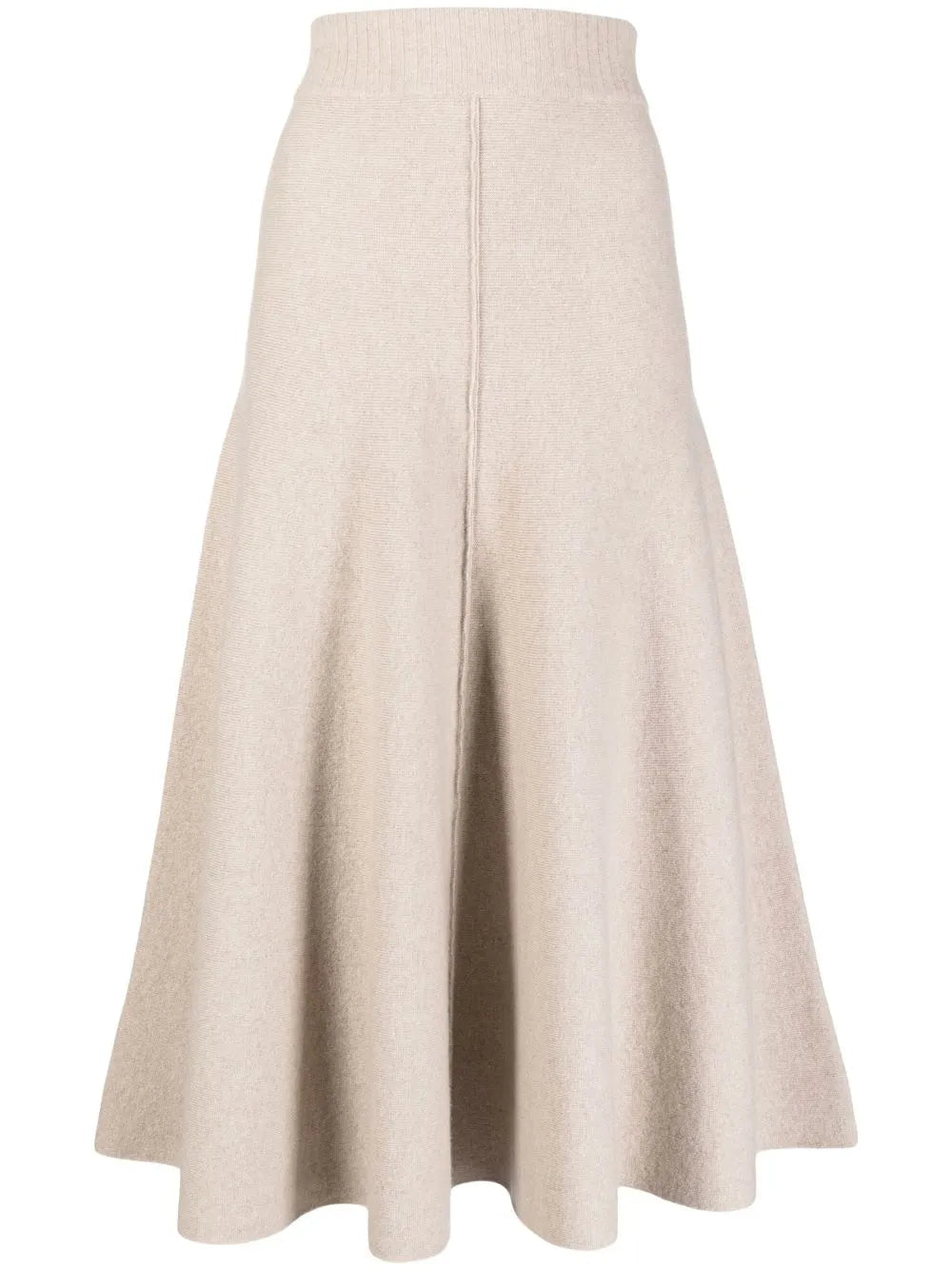 Fine-Knit Midi Skirt