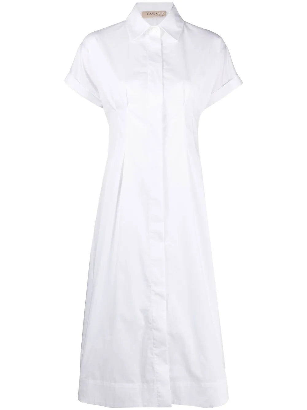 Short-Sleeve Cotton Shirtdress