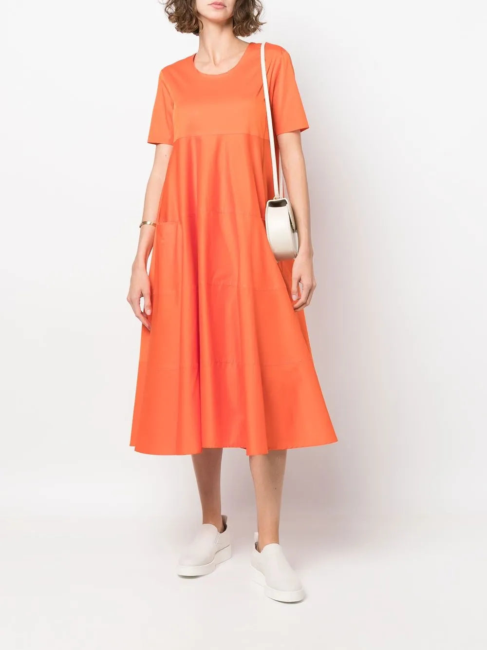 Tiered Short-Sleeve Dress