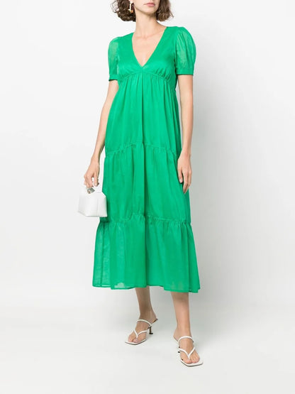 Tiered V-Neck Dress