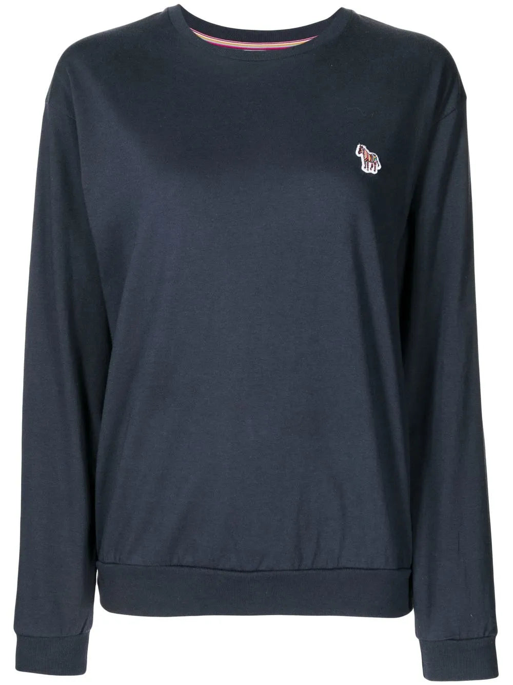 Zebra-Motif Organic-Cotton Sweater