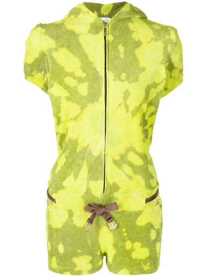 Tie-Dye Hooded Playsuit