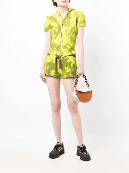 Tie-Dye Hooded Playsuit