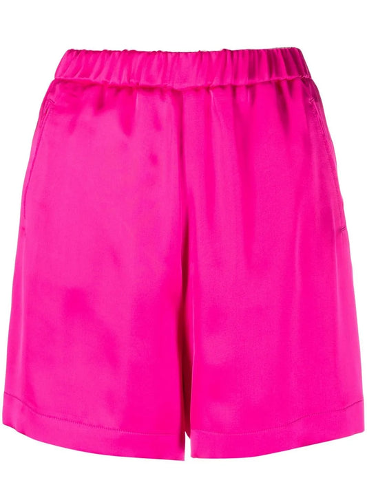 Salixraso High-Waisted Satin Shorts