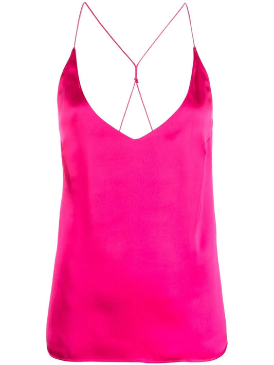 Spaghetti-Strap Satin Camisole