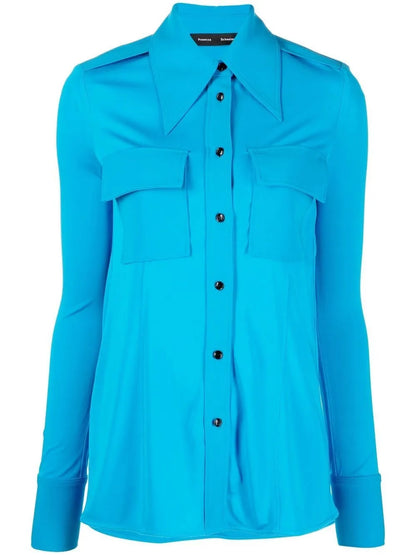 Oversized-Collar Shirt