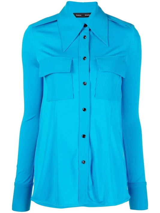 Oversized-Collar Shirt
