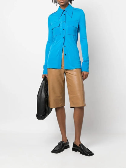 Oversized-Collar Shirt