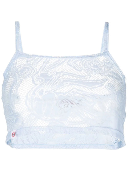 Lace-Detail Cropped Top