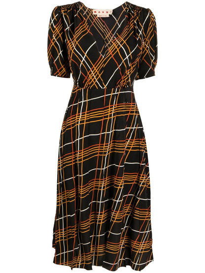 Multi-Way Stripe Midi Dress