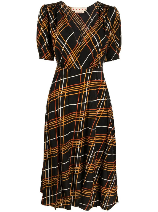Multi-Way Stripe Midi Dress
