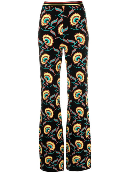 Floral-Print Trousers