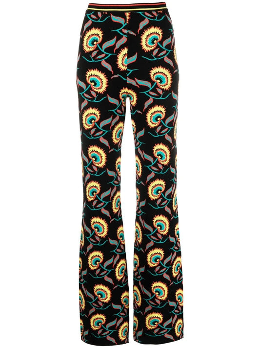 Floral-Print Trousers