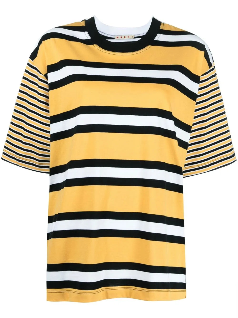 Multi-Stripe Panelled T-Shirt