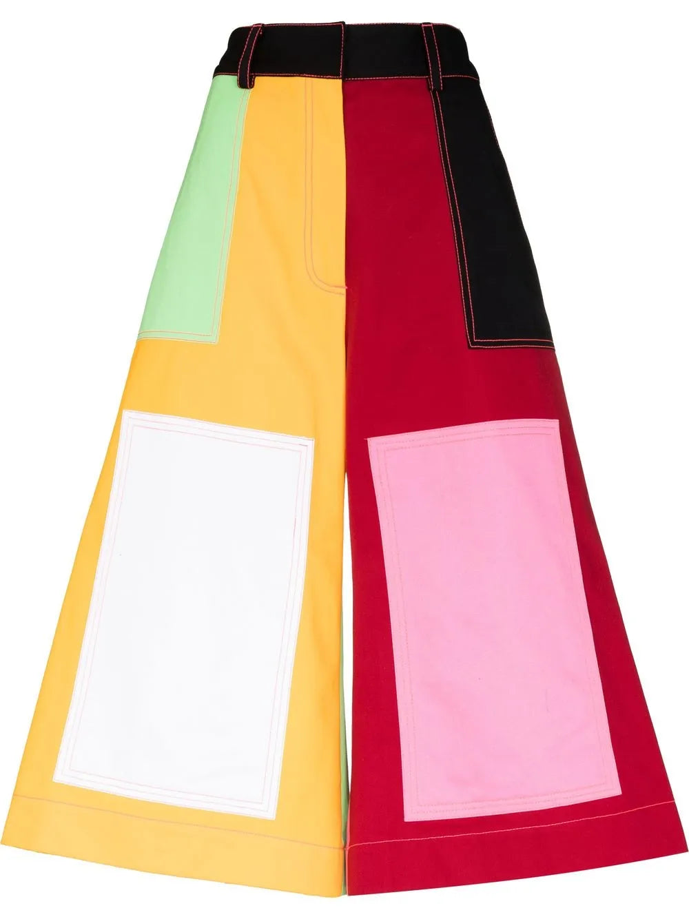 Multi-Panel Cropped Trousers