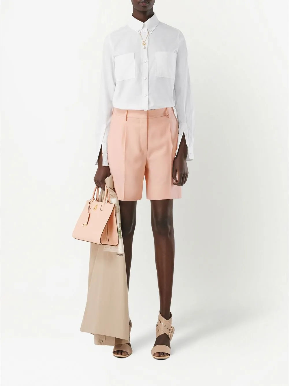 Pressed-Crease Tailored Shorts