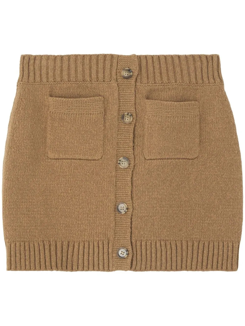 Logo-Embroidered Knitted Miniskirt