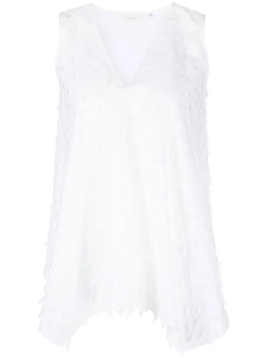 Sleeveless Assymetric Top