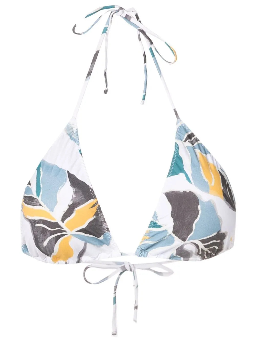 Ava Leaf-Print Bikini-Top