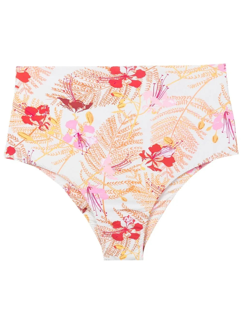 Floral High-Waisted Bikini Bottoms