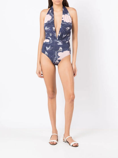 Deneuve Graphic-Print Swimsuit