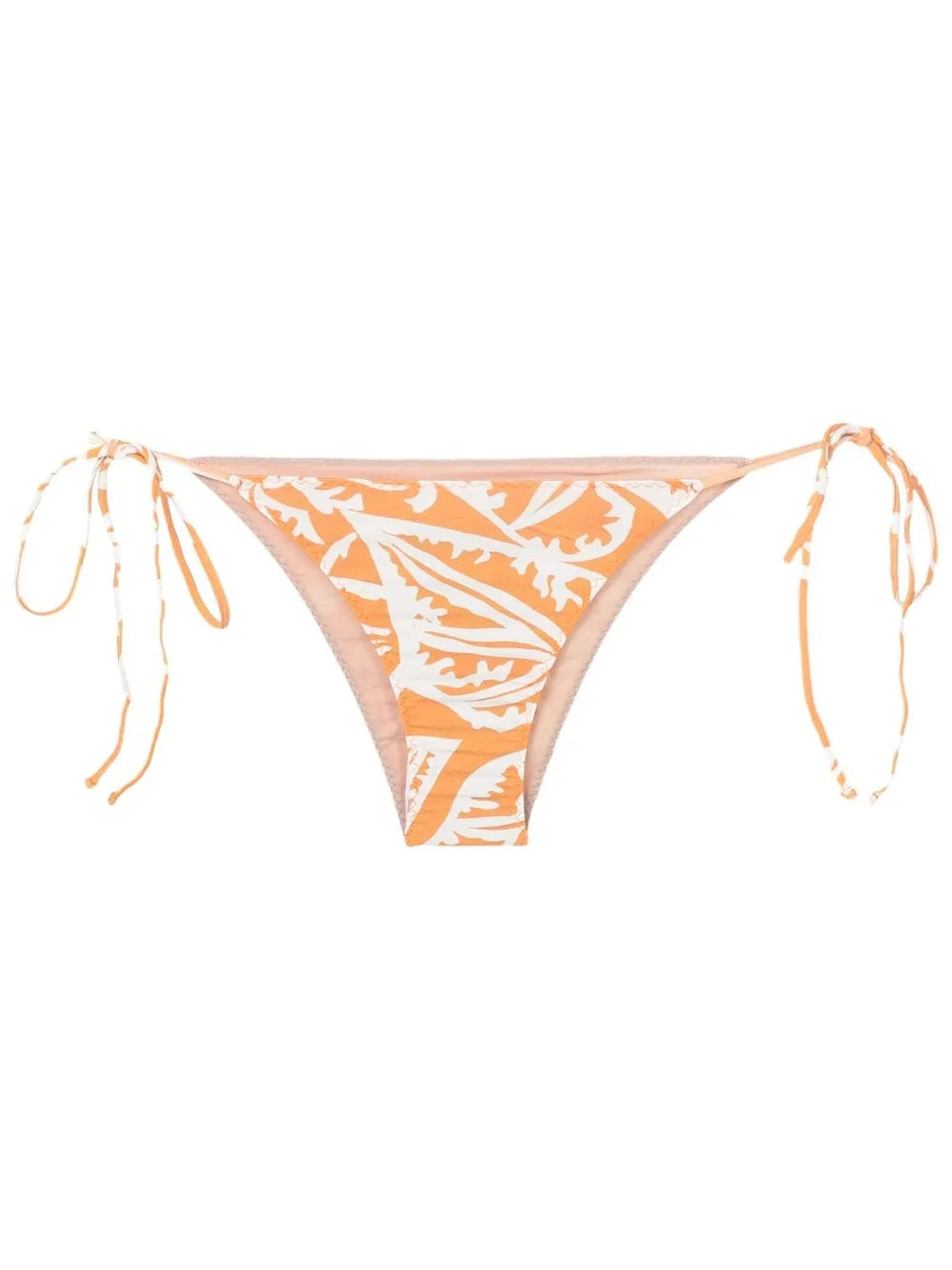 Aava Leaf-Print Bikini Bottoms