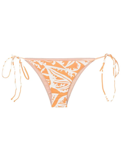 Aava Leaf-Print Bikini Bottoms
