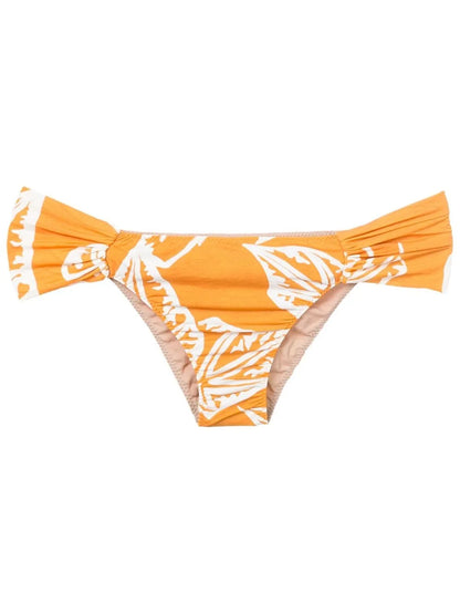 Leaf-Print Bikini-Bottoms