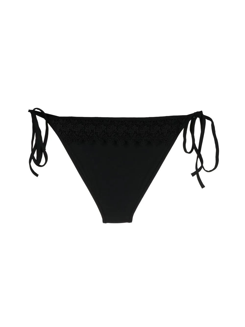 Crochet-Trim Bikini Bottoms