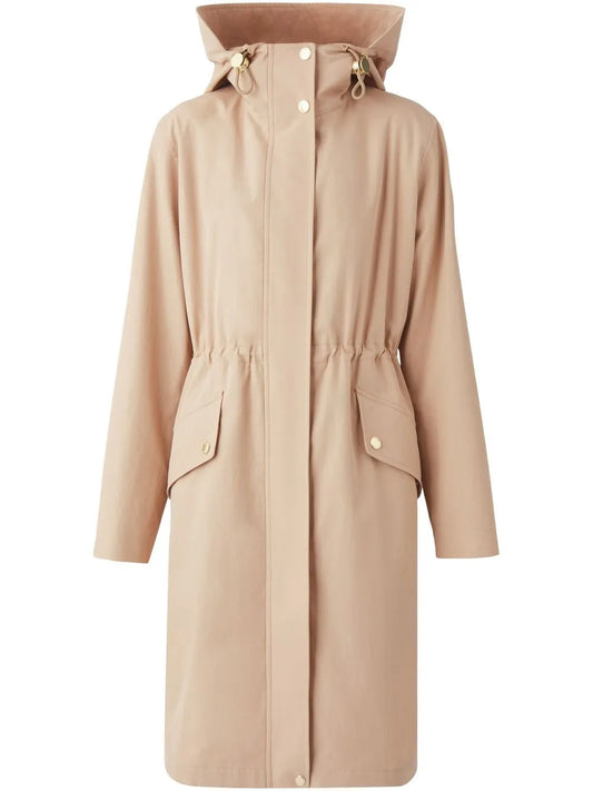 Hooded Gabardine Parka Coat