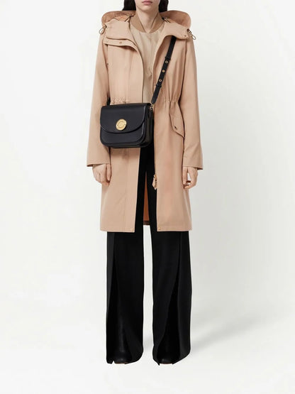 Hooded Gabardine Parka Coat