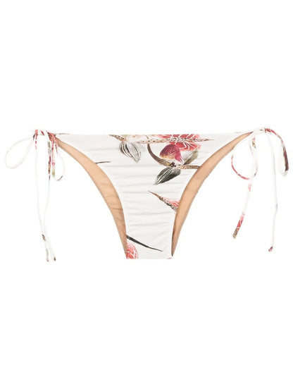 Aava Floral-Print Bikini Bottoms