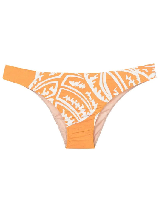Niarchos Leaf-Print Bikini Bottoms