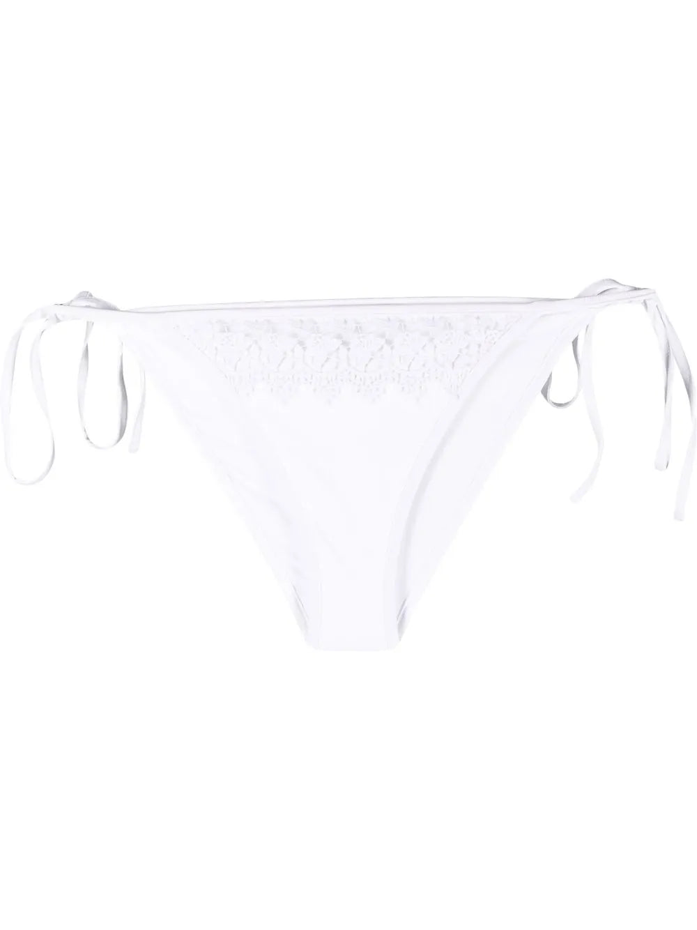Crochet-Trim Bikini Bottoms