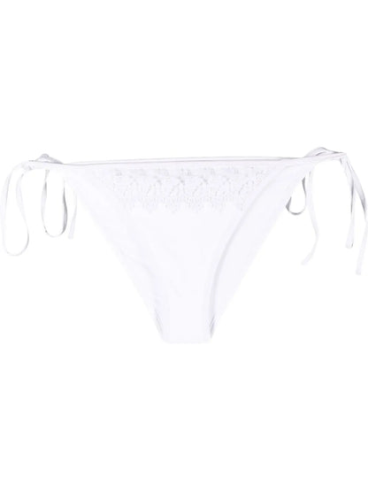 Crochet-Trim Bikini Bottoms