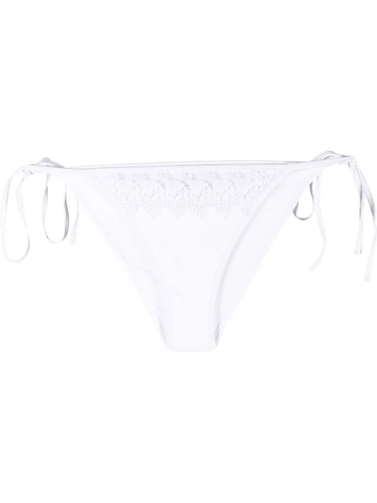 Crochet-Trim Bikini Bottoms