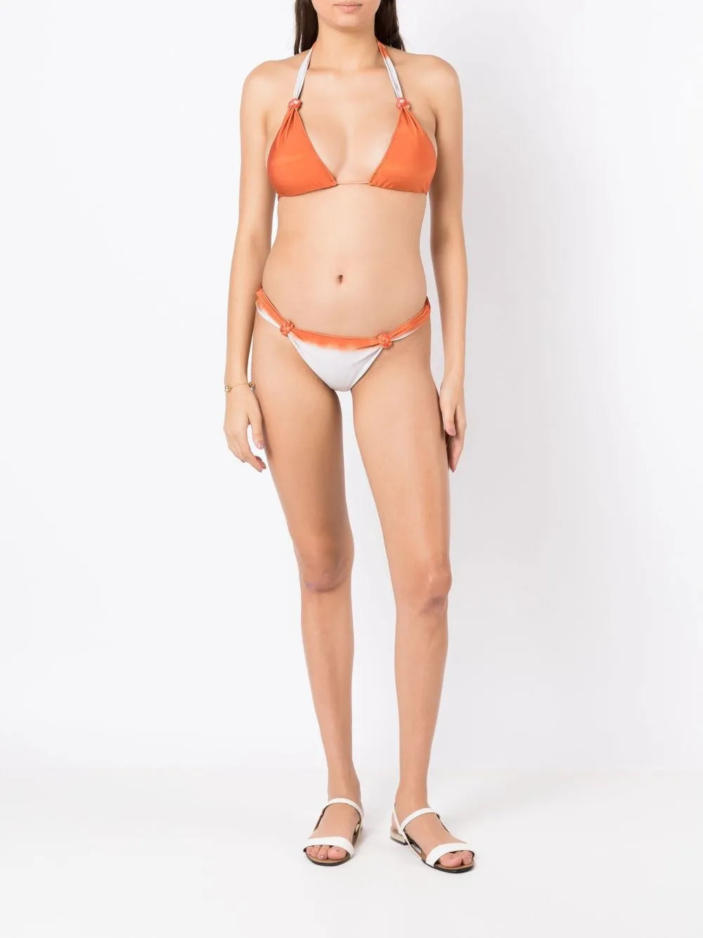 Braided Ring-Detail Bikini Bottoms