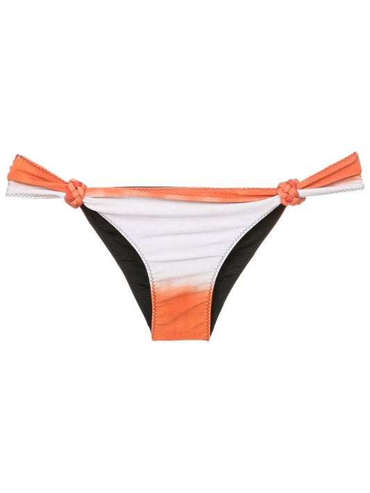 Braided Ring-Detail Bikini Bottoms