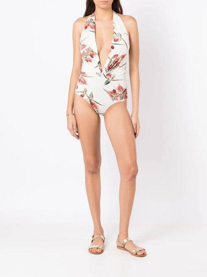 Deneuve Floral-Print Swimsuit