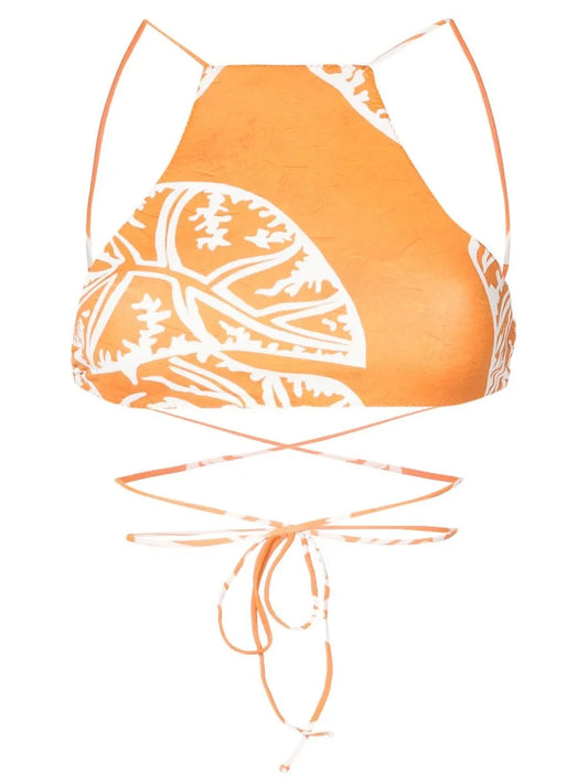 Chung Wrap-Tie Bikini Top