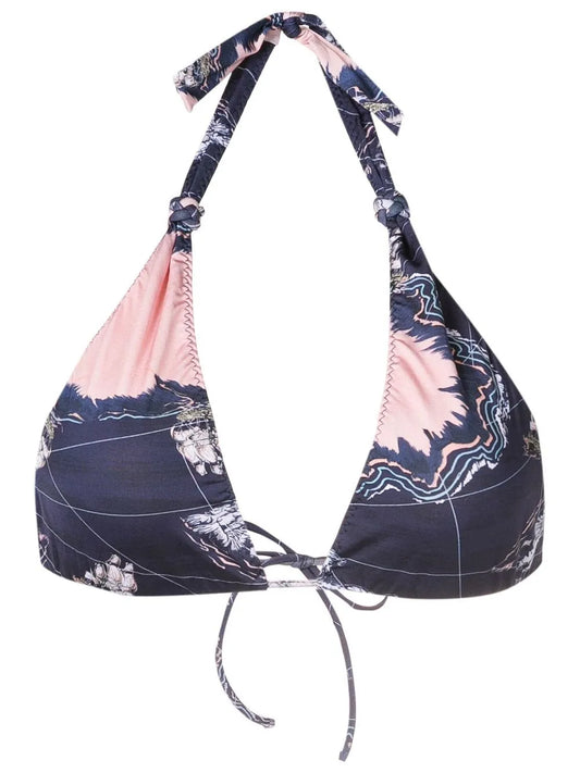 Embroidered Bikini Top