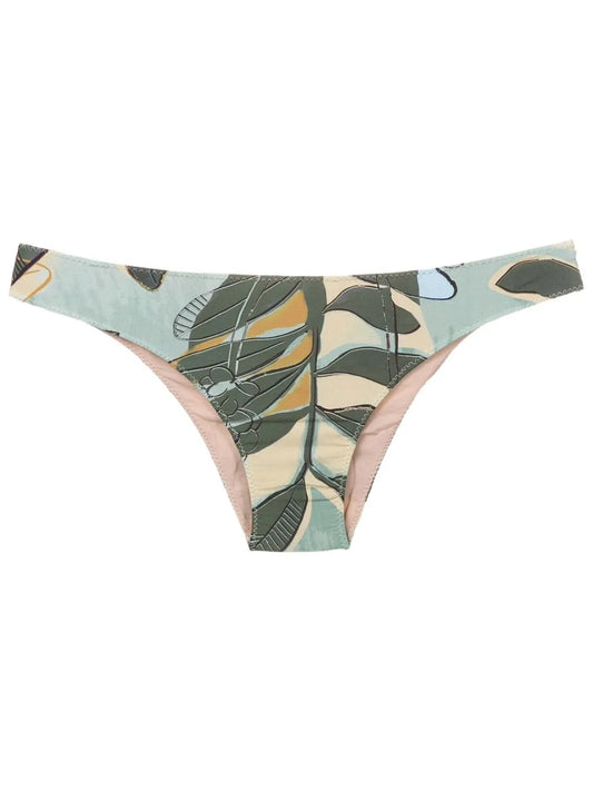 Niarchos Floral-Print Bikini Bottoms
