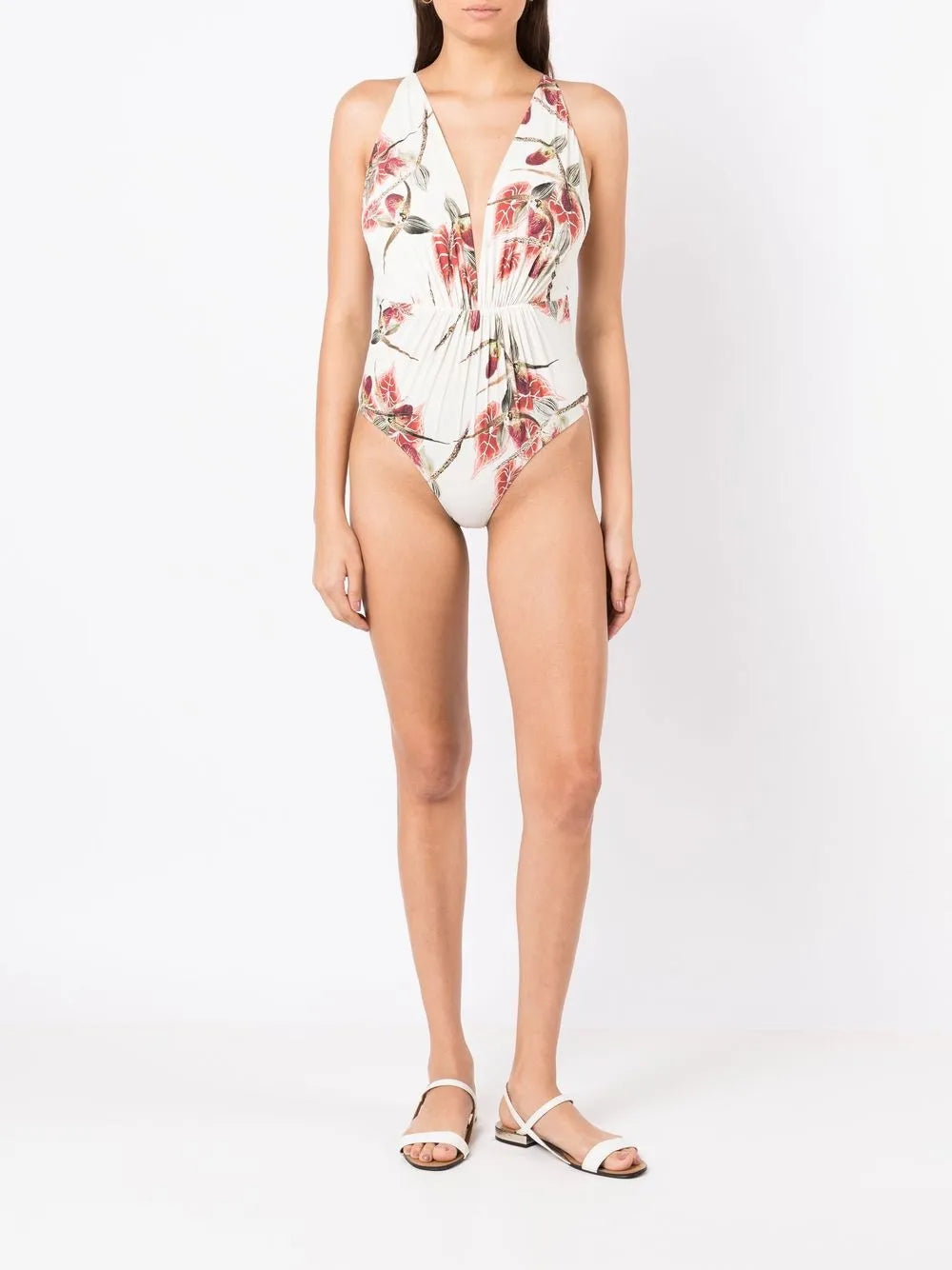 Clavert Plunging Swimsuit