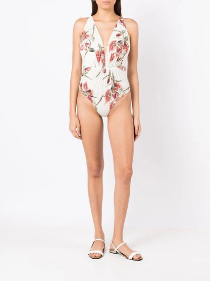 Clavert Plunging Swimsuit