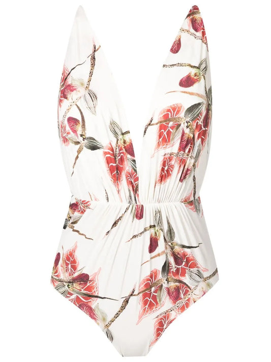 Clavert Plunging Swimsuit