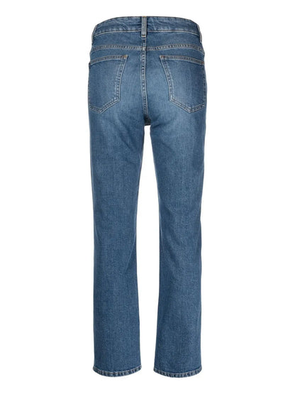 Organic-Cotton Straight Leg Jeans