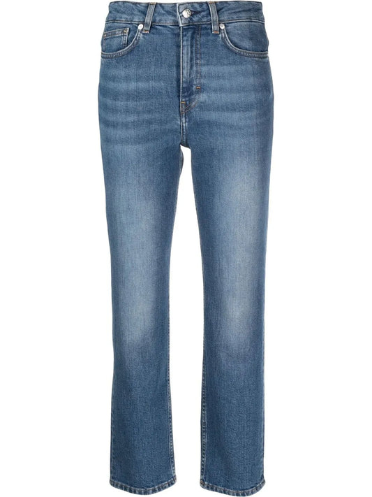Organic-Cotton Straight Leg Jeans